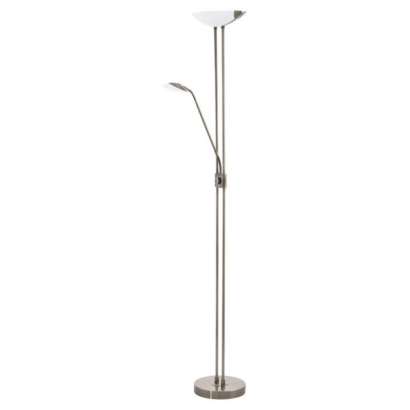 Bronze design læselampe gulv glas, Brava, 20W, 3000K LED, med brytare