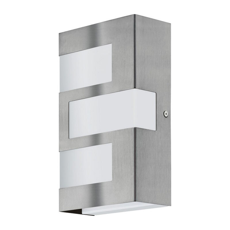 Sølv modern udendørslampe plast, Maegan, 3W, 3000K LED, IP44