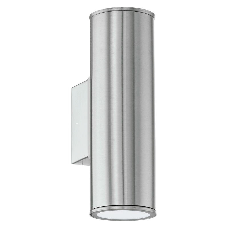 Sølv modern udendørslampe rustfrit stål, Marlies, IP44