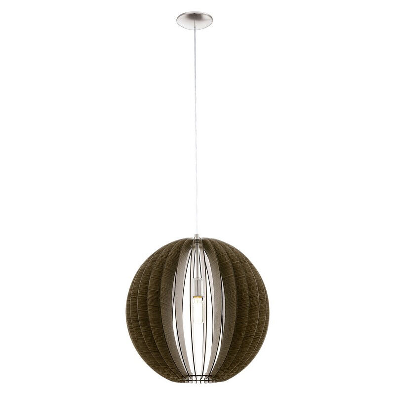 Brun rustik pendler lampe træ, Bergama