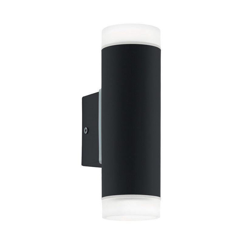 Sort modern up down væglampe plast, Marlies, IP44