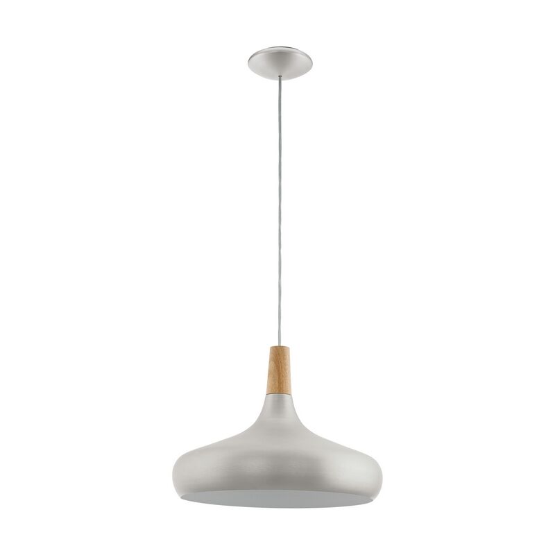 Sølv pendler lampe stål, Tjebbe
