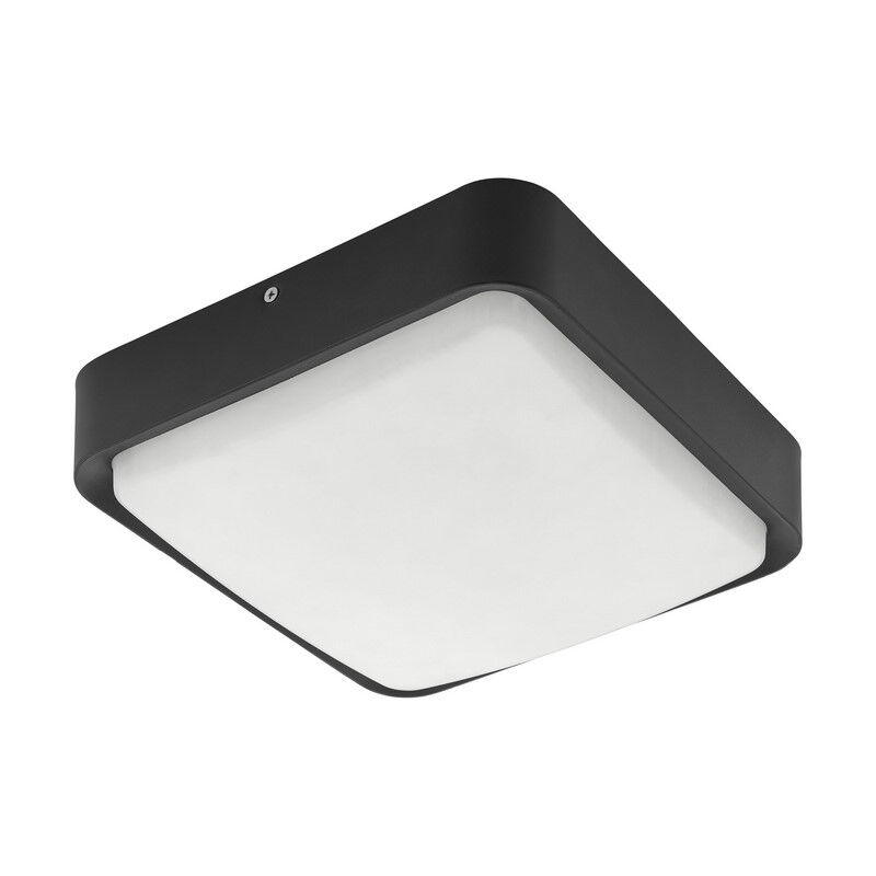 Sort udendørslampe aluminium, Mace, IP44