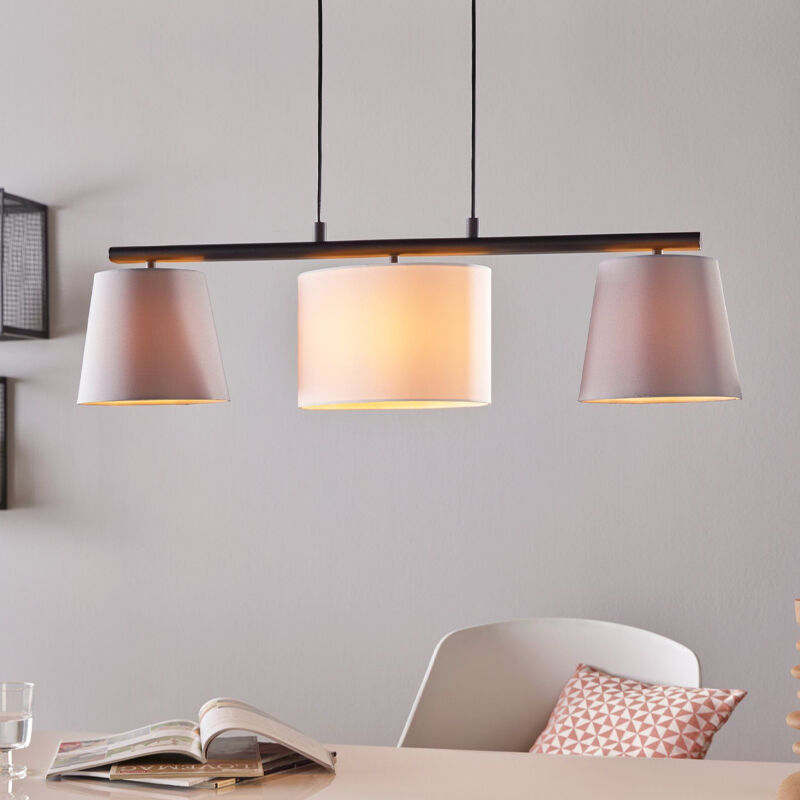 Grå modern pendler lampe stål, Anina