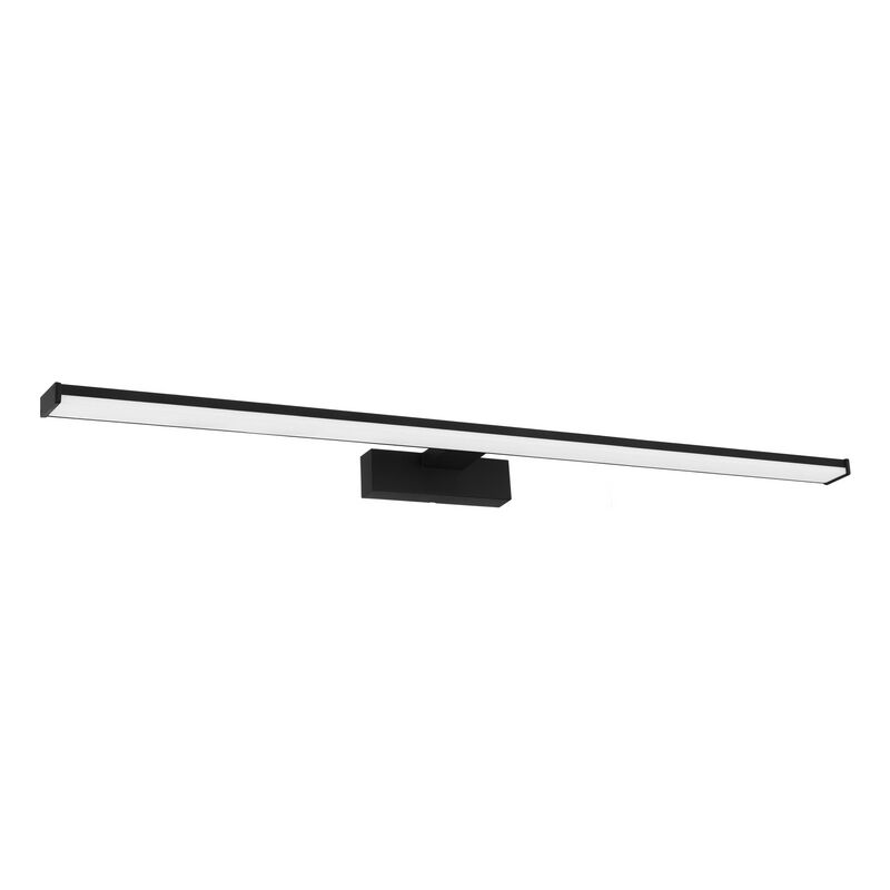 Sort modern spejllampe aluminium, Nancy, 14W, 4000K LED, IP44
