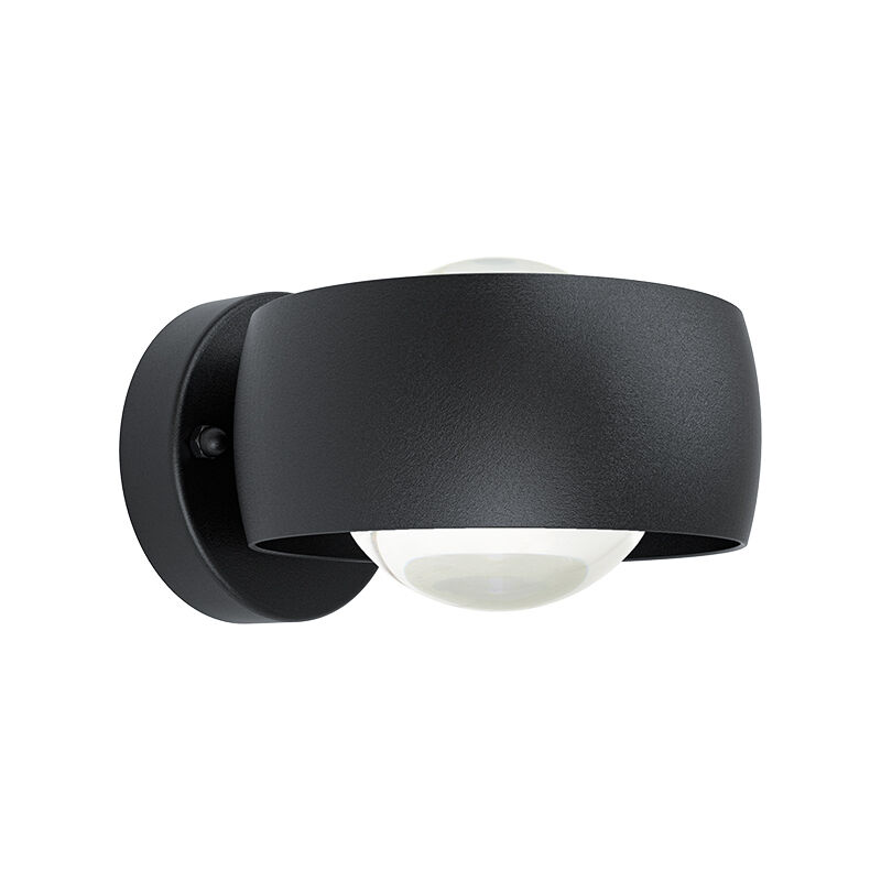 Sort modern udendørslampe aluminium, Lyn, 2W, 3000K LED, IP44