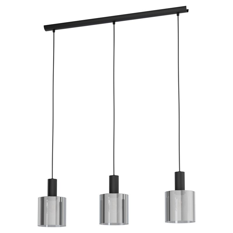 Grå modern pendler lampe glas, Paulina