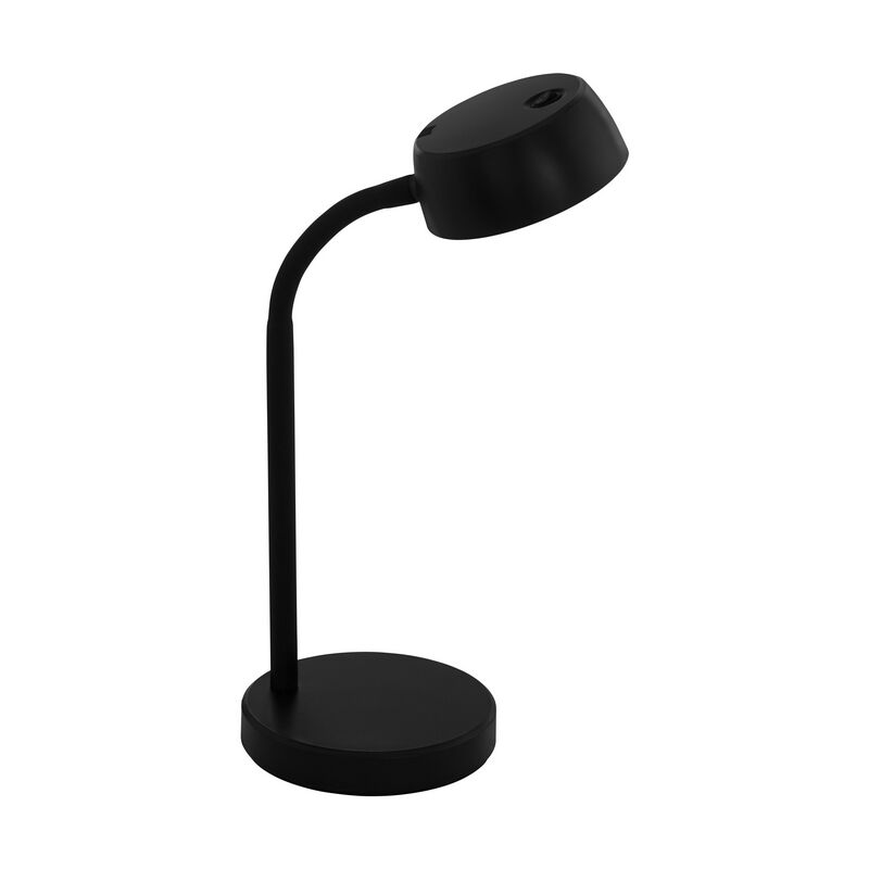 Sort bordlampe plast, Annelin, 4W, 3000K LED, med brytare