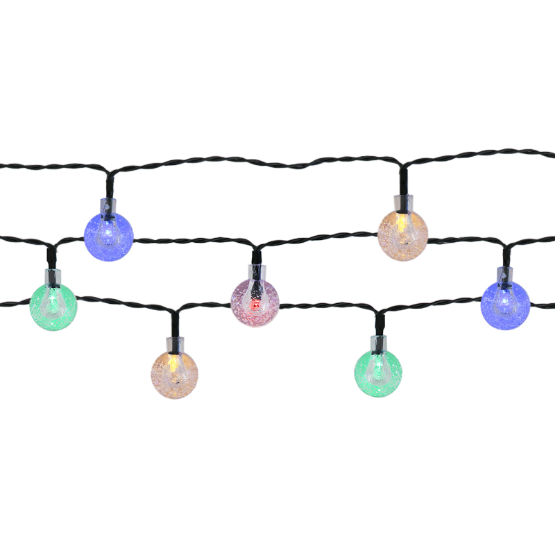 Solcelleledning havebelysning 30 LED multicolor