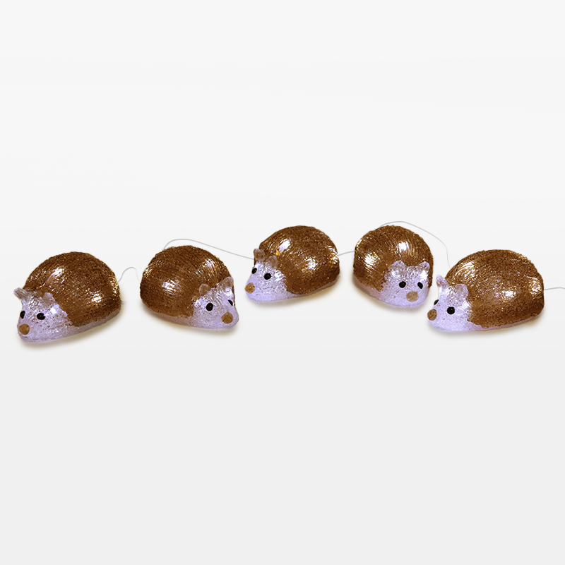 5 LED pindsvin, til indendørs og udendørs