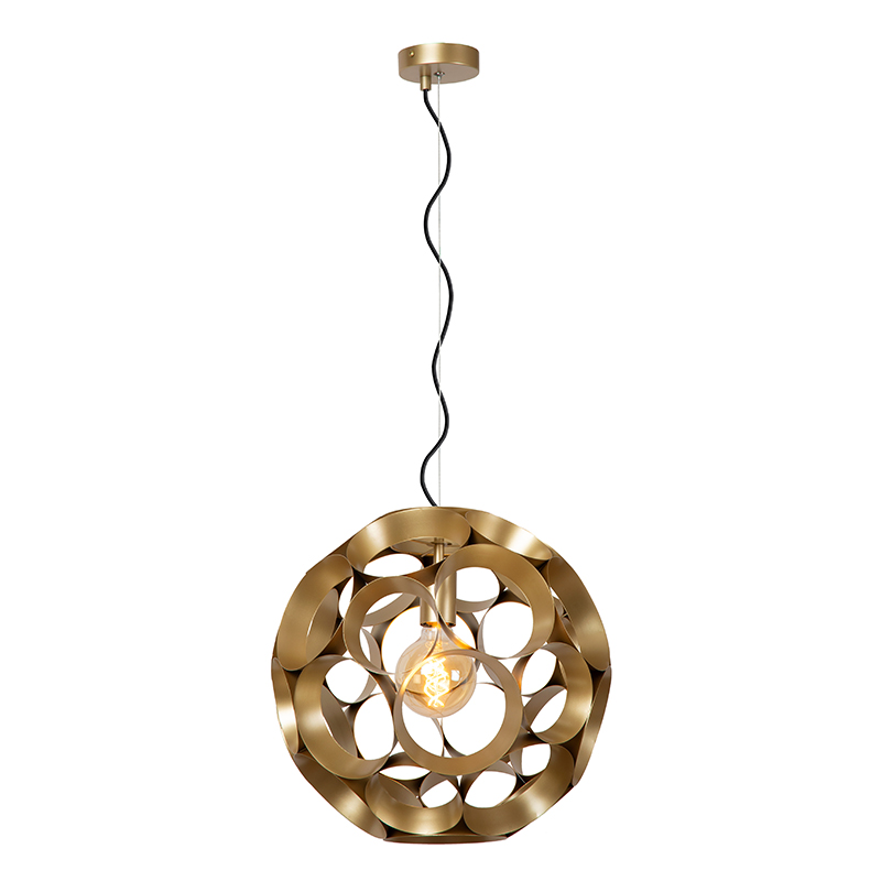 Guld pendler lampe modern, Hannelore