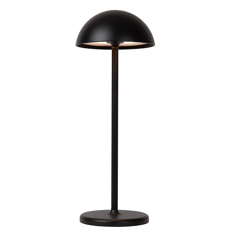Sort udendørs bordlampe retro, Joy, 1,5W, 3000K LED, IP54, med beröringsdimmer