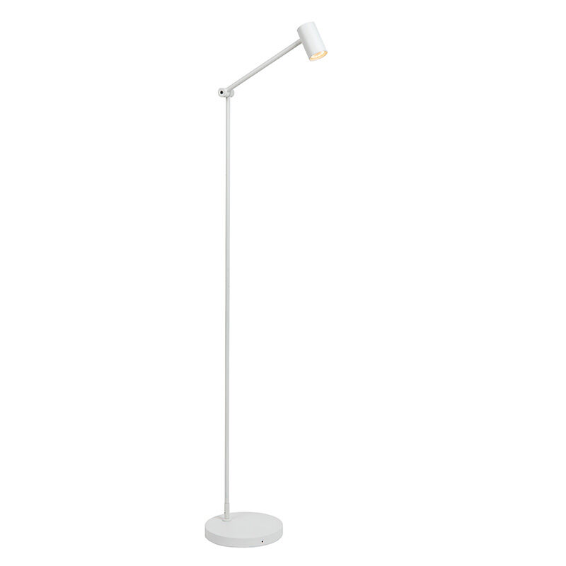 Hvid genopladelige gulvlampe modern, Tipik, 3W, 2700K LED, med beröringsdimmer