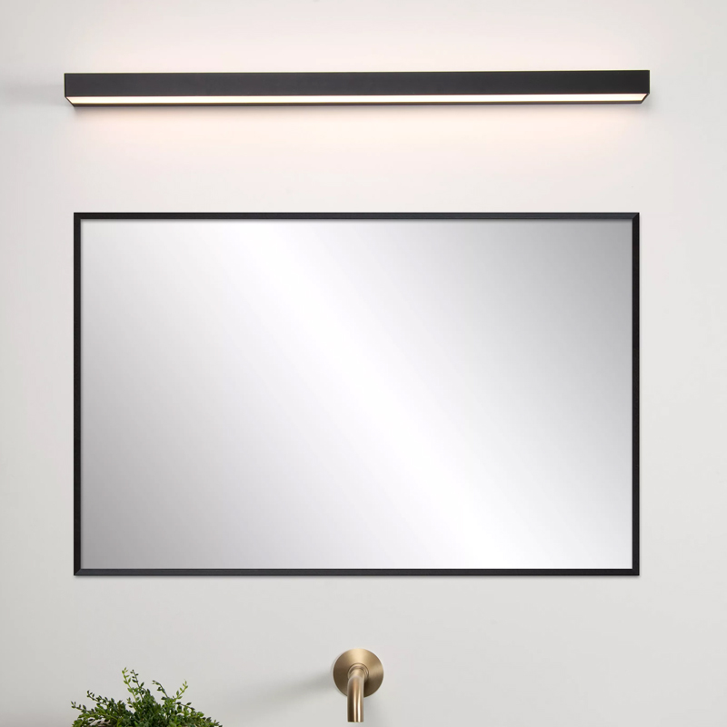 Sort væglampe badeværelse modern, Alexa, 13W, 3000K LED, IP44