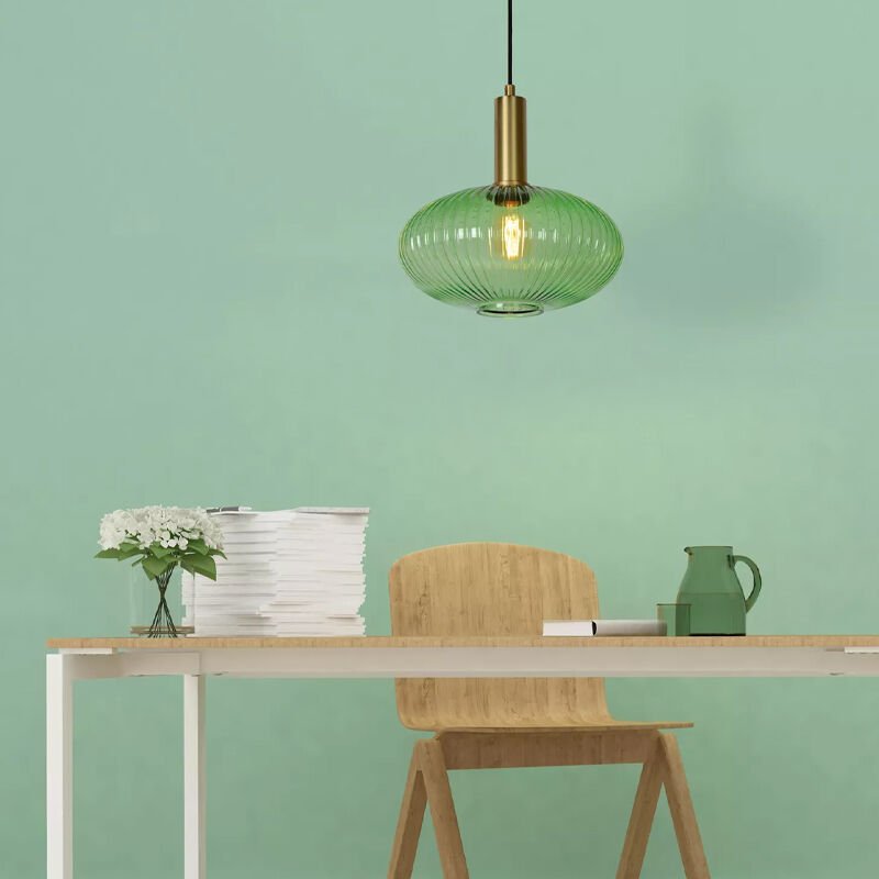 Guld pendler lampe retro, Maloto