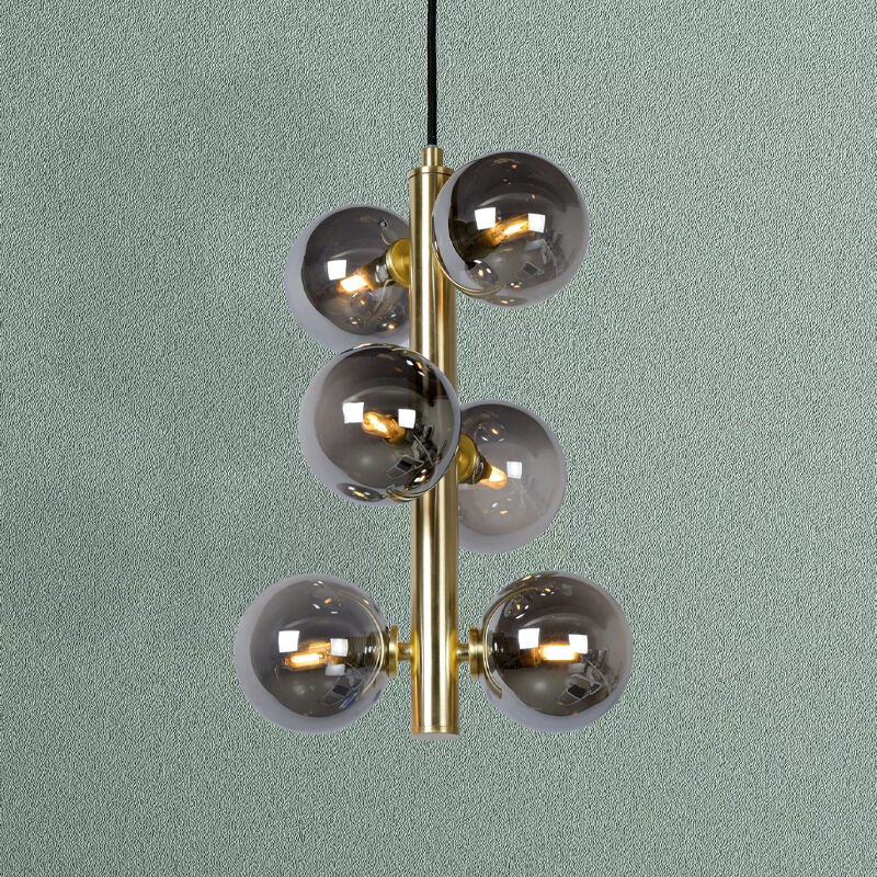 Guld pendler lampe retro, Tycho