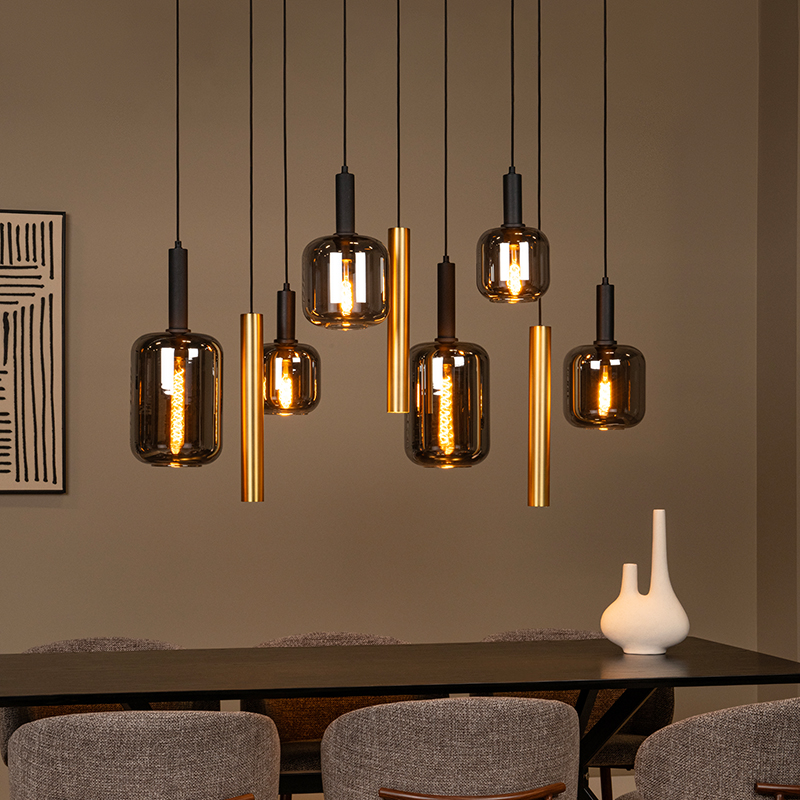 Sort pendler lampe modern, Joanet