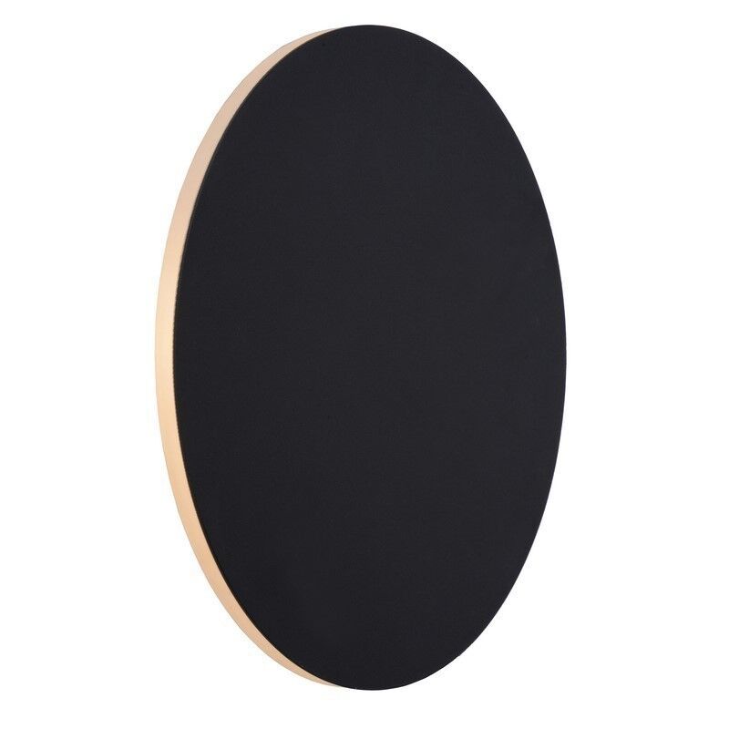Sort væglampe modern, Eklyps led, 8W, 3000K LED