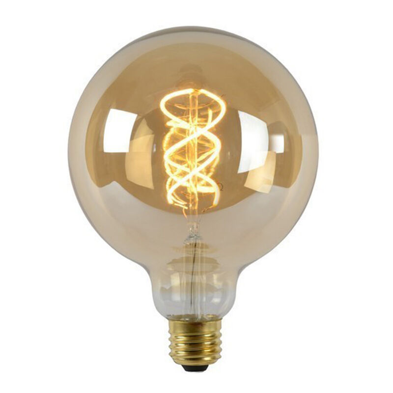Dæmpbar E27 LED glødetråd G125 pærelampe Ekstra stor, Ekstra varm hvid, 5 Watt