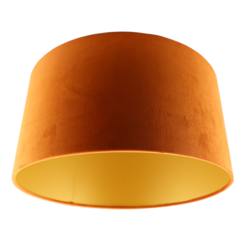 Modern velour lampeskærm guld, Milene