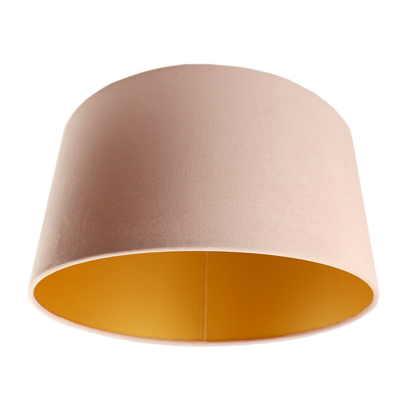 Modern velour lampeskærm guld, Milene