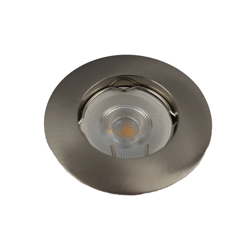 Sølv modern mini indbygningsspot aluminium, Rosi