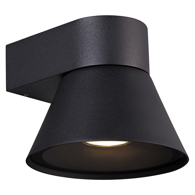 Sort udendørslampe modern, Kyklop, IP54