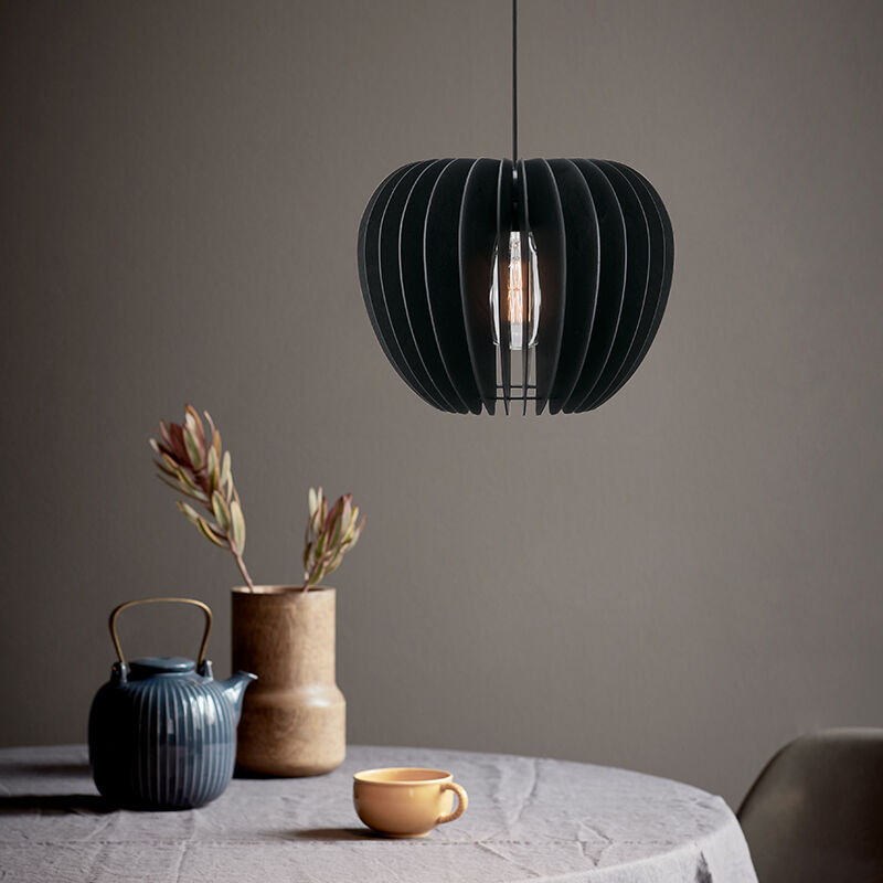 Sort pendler lampe træ, Tribeca