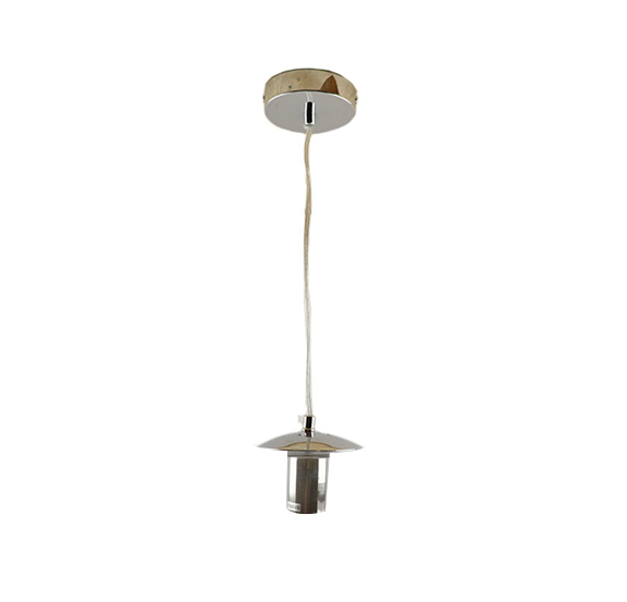 Metal pendler lampe uden skærm krom, Minne