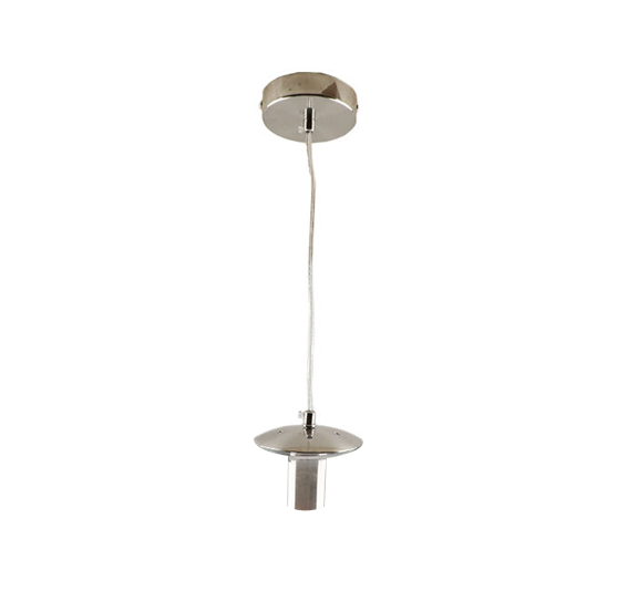 Metal pendler lampe uden skærm nikkel, Minne