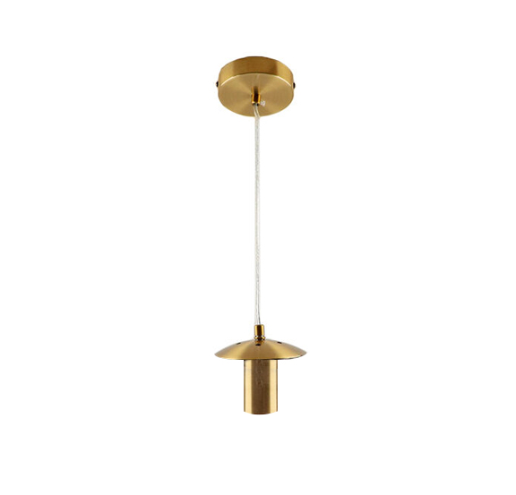 Metal pendler lampe uden skærm kobber, Minne