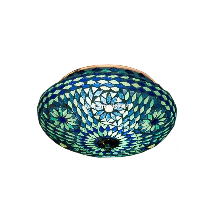 Blå orientalsk plafond mosaik, Mimoun