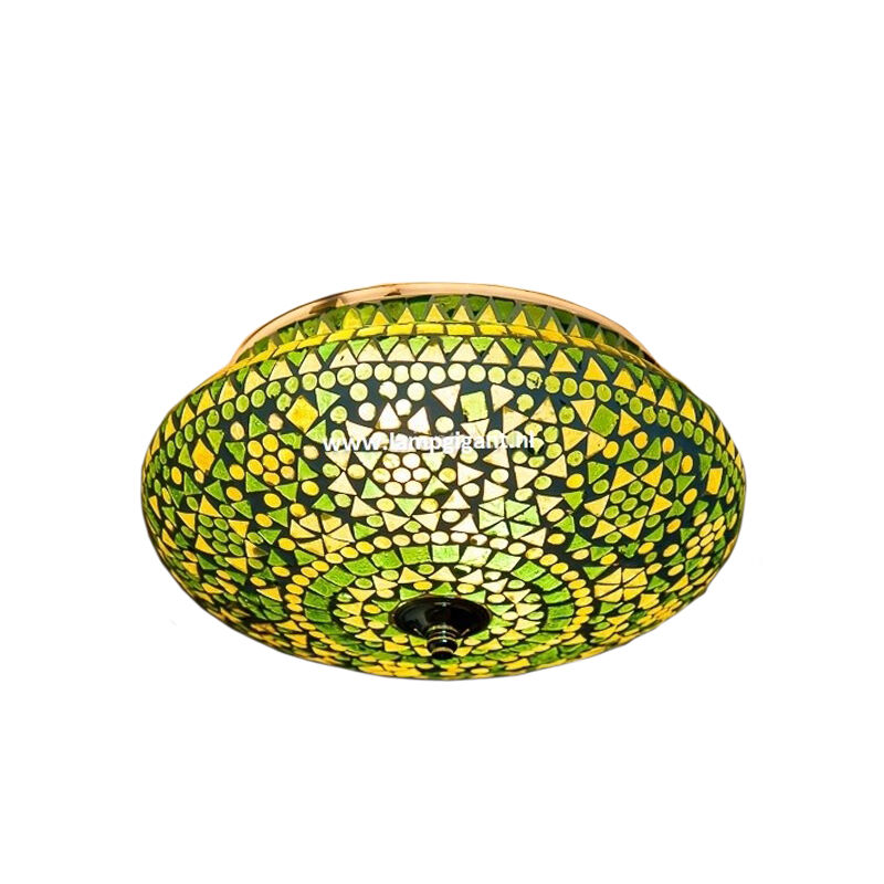 Grøn orientalsk plafond mosaik, Mimoun