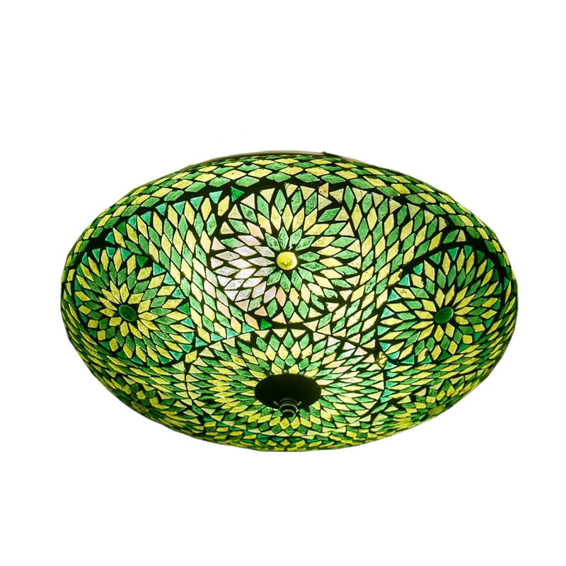 Grøn orientalsk plafond mosaik, Louay