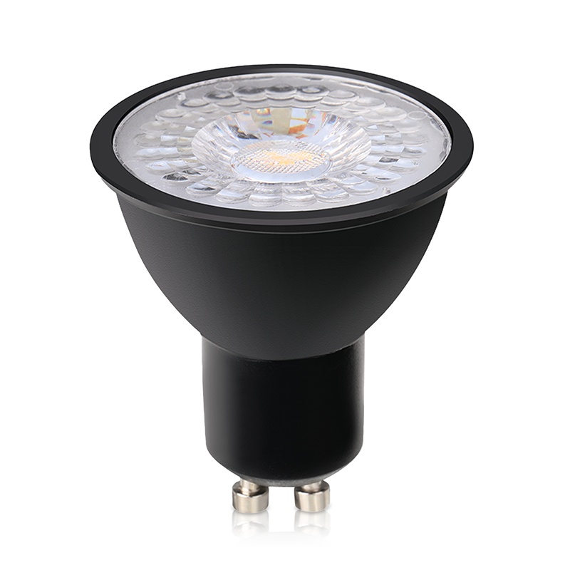 Dimmbare GU10 LED lampe Antonie, sort, 3W, 4000K