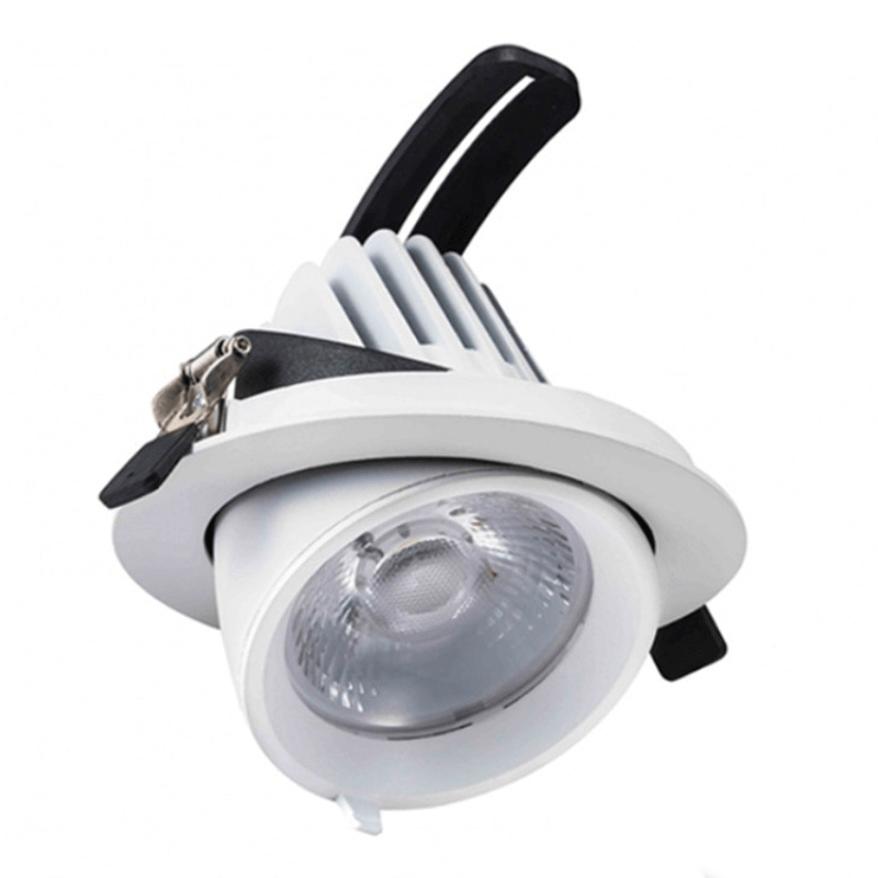 Hvid downlight aluminium, Shanaya, 30W, white switch LED
