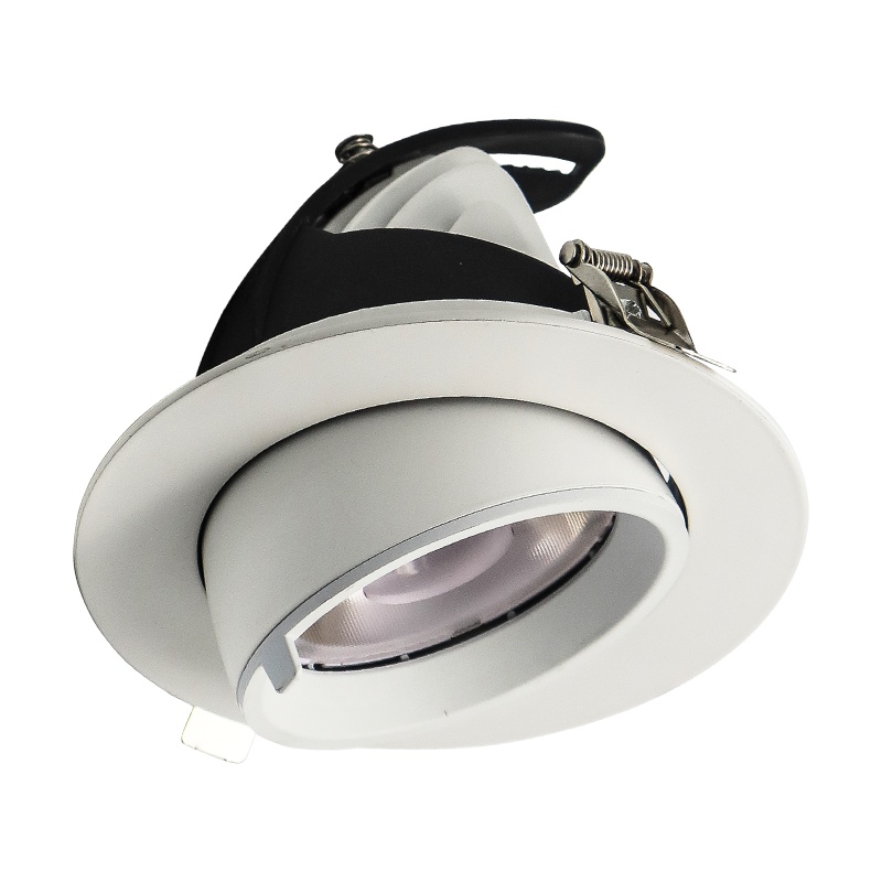 Hvid downlight aluminium, Anjuli, 15W, white switch LED