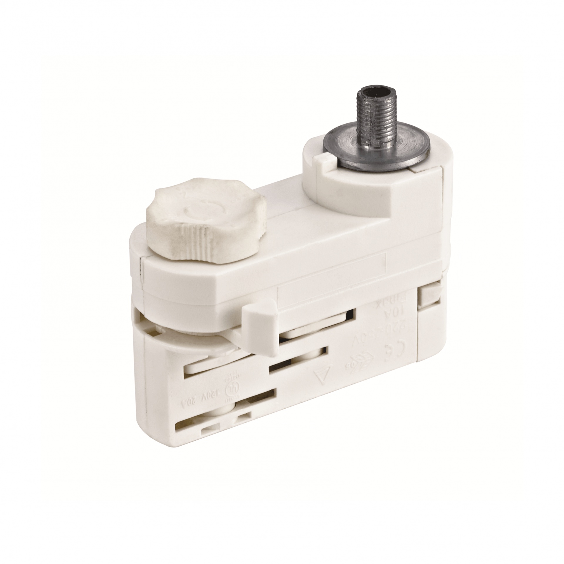Pendeladapter til 3-faset skinnebelysning, hvid, Pro