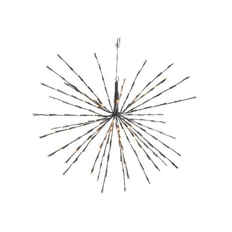30 cm LED 3D-stjerne med 42 varmhvide blinkende LED-lys