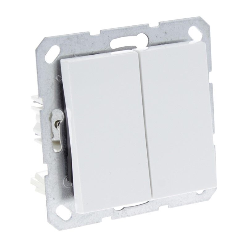 Q-Link S-Line Switch Flush Mount Series, Polar White