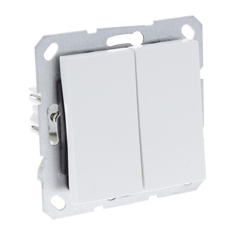 Q-Link S-Line Switch Flush Mount Switch/Swap, Polar White