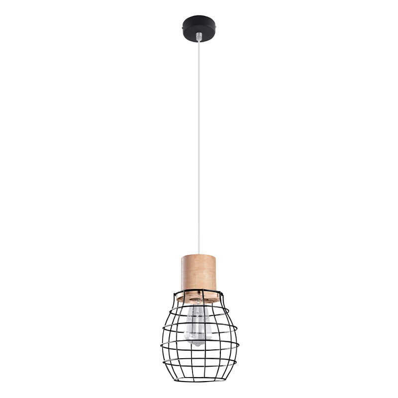 Træ pendler lampe brun, Gerbrich