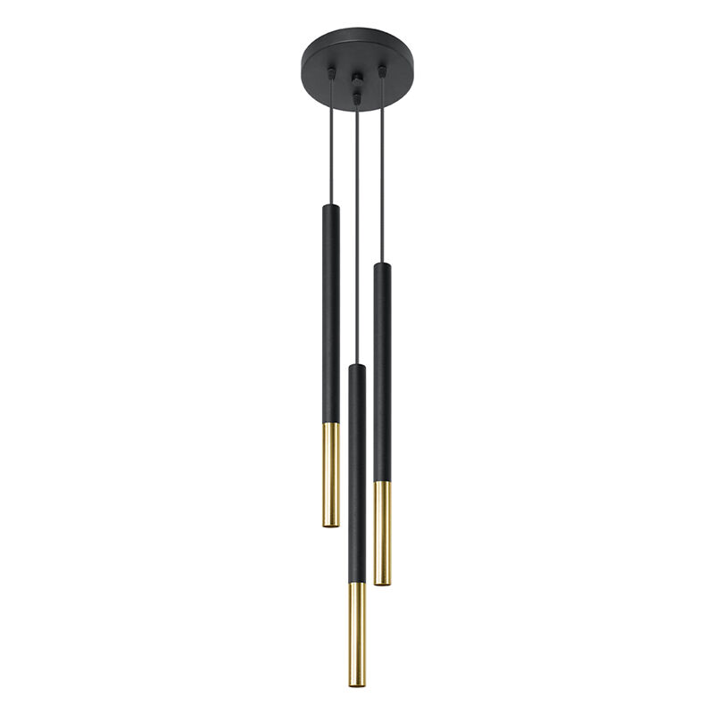 Aluminium pendler lampe guld, Ilonca