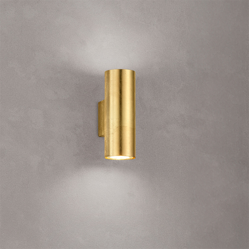 Guld up down væglampe modern, Adam