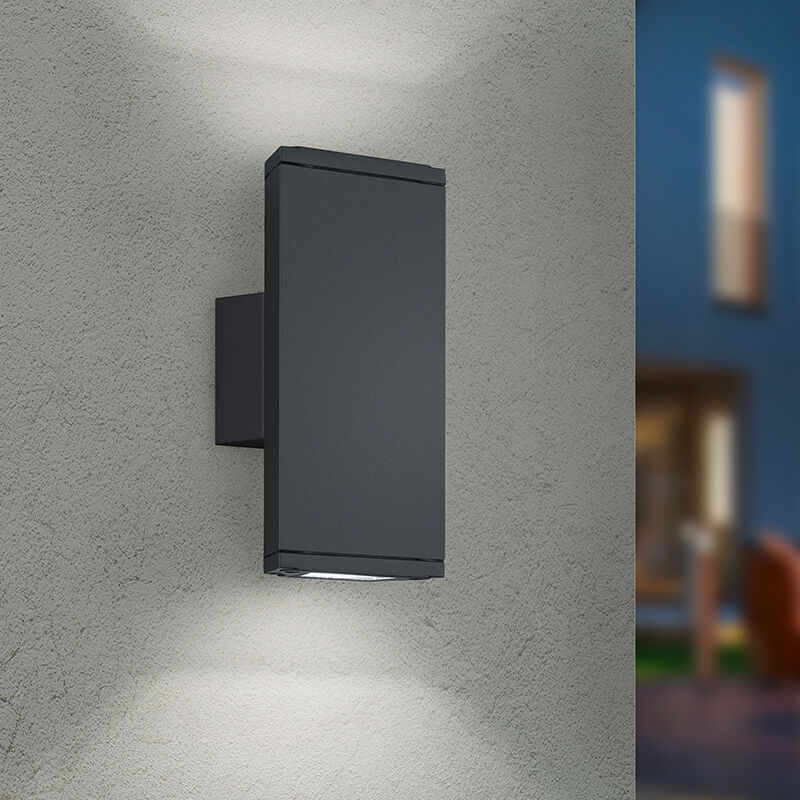 Antracit udendørslampe aluminium, Teresa, 3W, 3000K LED, IP54