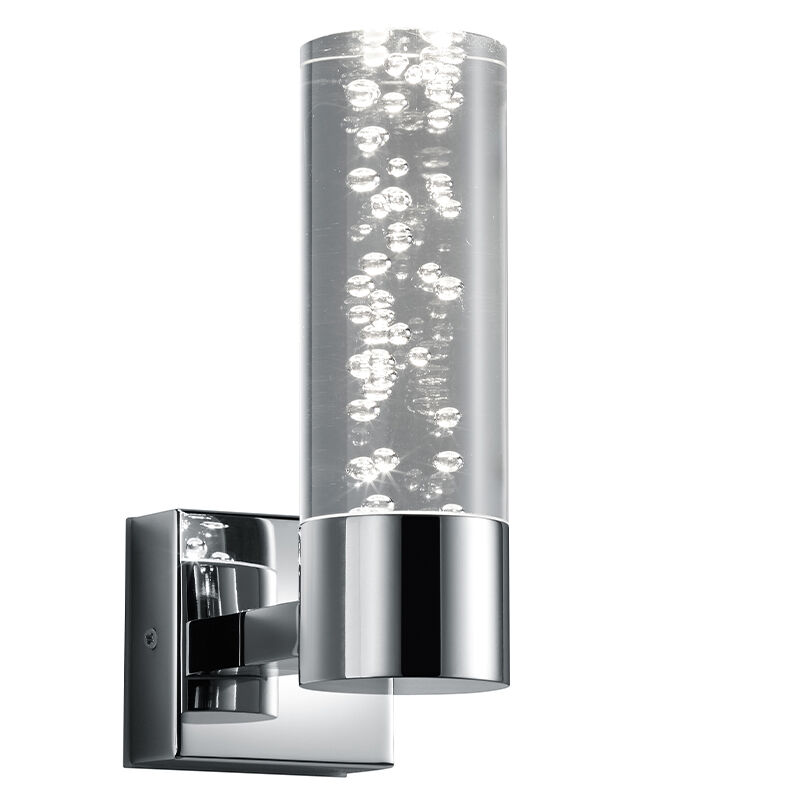 Krom væglampe design, Delfina, 3,1W, 3000K LED, IP44