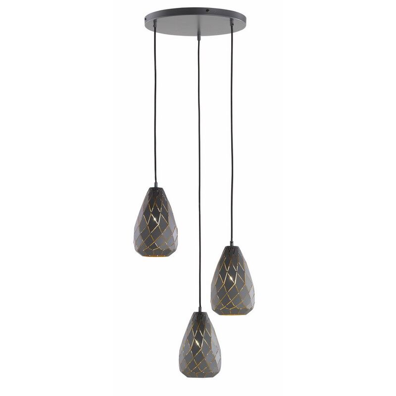 Antracit pendler lampe modern, Esrum