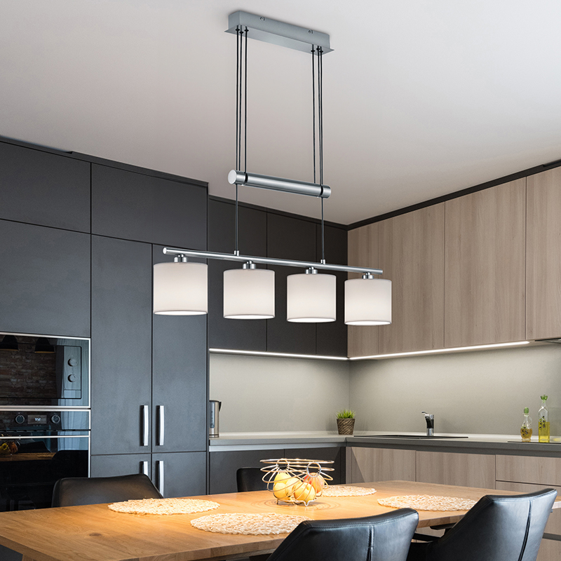 Nikkel pendler lampe metal, Nordby