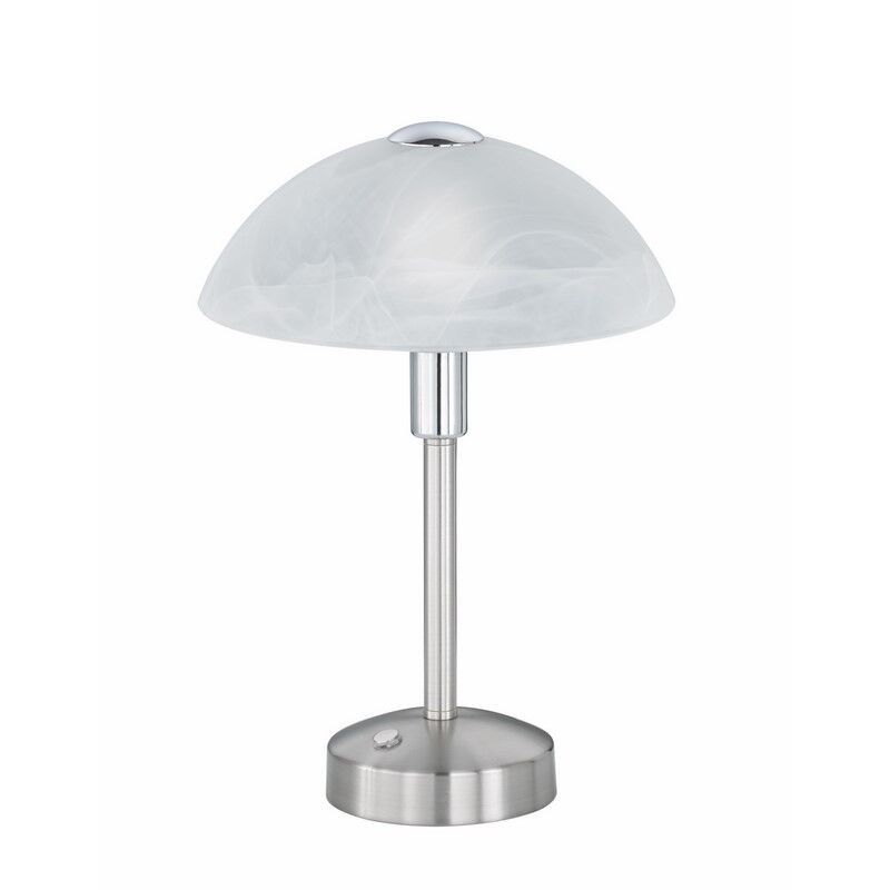 Nikkel bibliotekslampe klassisk, Notaris, 4W, 3000K LED, med brytare