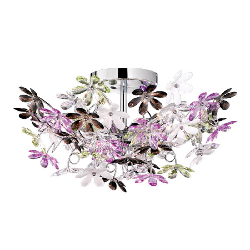 Krom loftlampe retro, Wooler